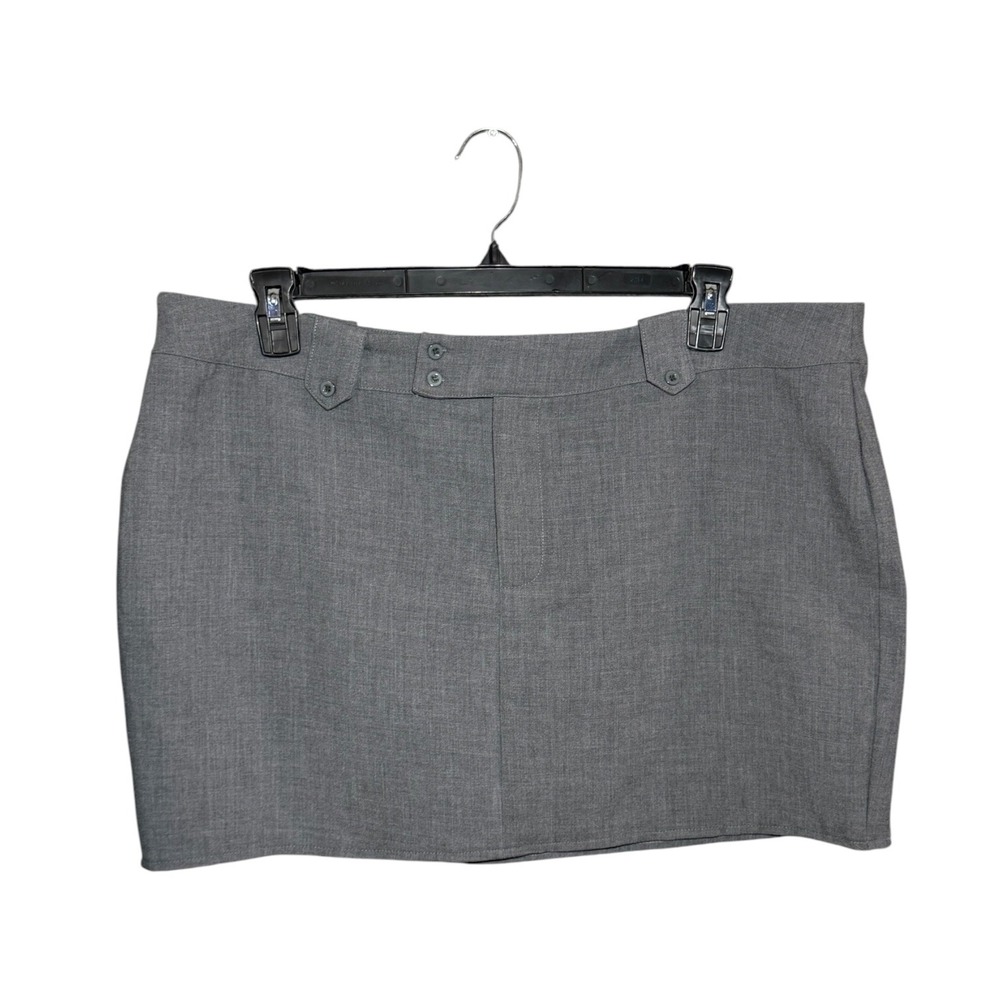 Pretty Little Thing Gray Micro Mini Skirt New SizeUSA:14